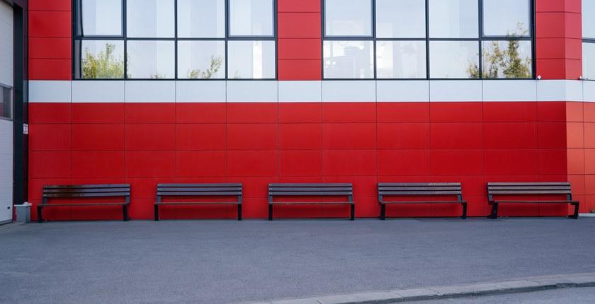 ENCHO ENCHEV - ETE Скамья из дерева и металла со спинкой  124  - Вид №4