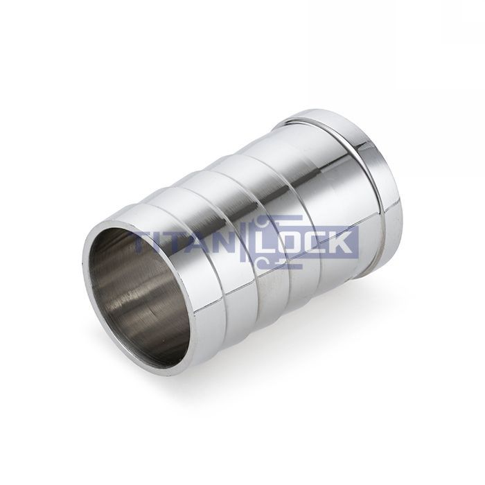 Штуцер приварной нержавеющий под шланг (ёлочка), DN25, TL25FHW TITAN LOCK 