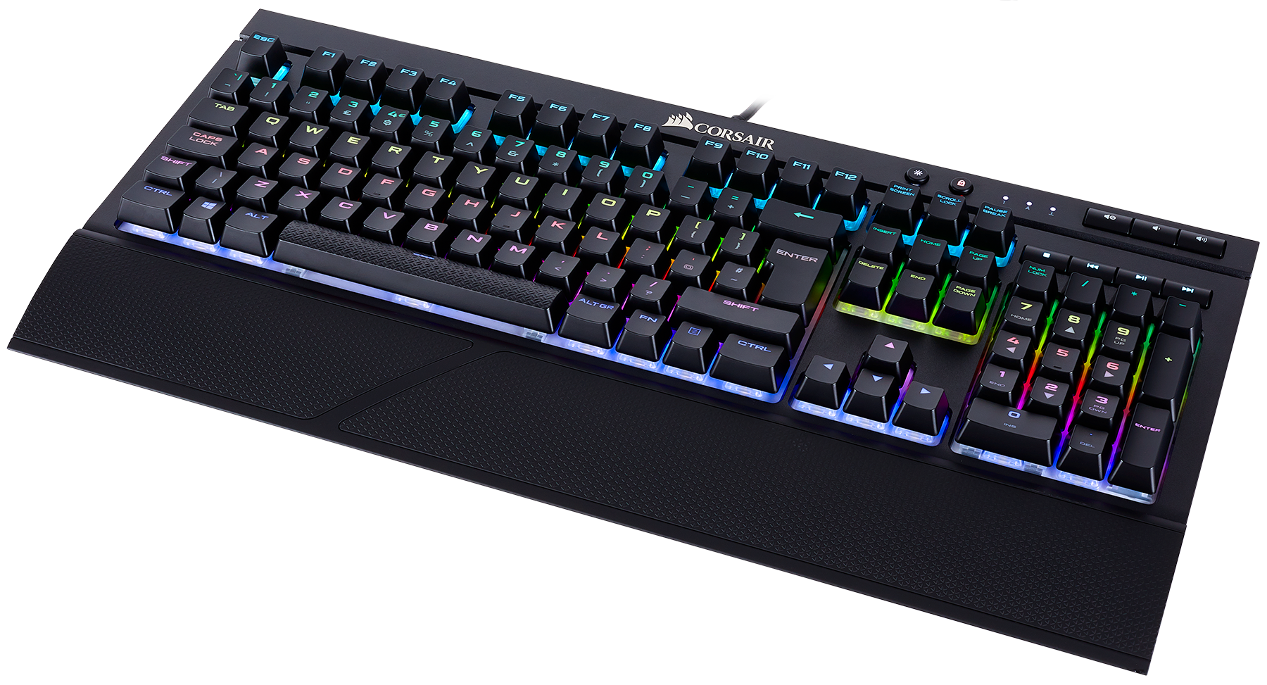 CH-9102010-RU Игровая клавиатура gaming k68 rgb с механическими переключателями клавиш cherry mx red rgb (ru) Corsair Santreyd  - Вид №4