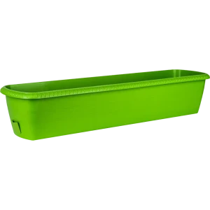 Ящик балконный Жардин 60x20x15.5 см v18 л пластик зелёный