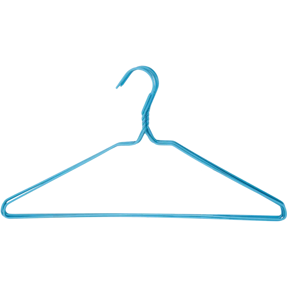 Набор вешалок для одежды 40 см сталь цвет голубой 5 шт Santreyd AHG-1921 STLM-2187349 - Вид №3
