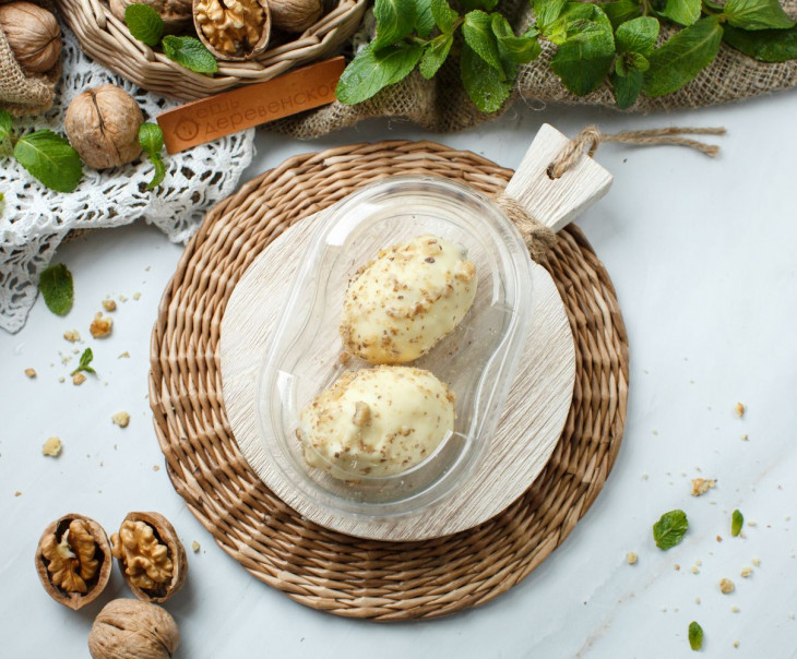 6338 Десерт в белом шоколаде с грецкими орехами Вкусляндия  - Вид №2