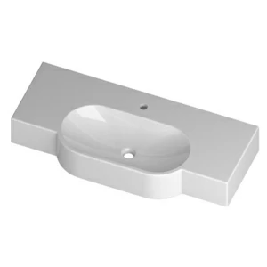 OV10545101 Подвесная раковина настенная овальная Disegno Ceramica  белая