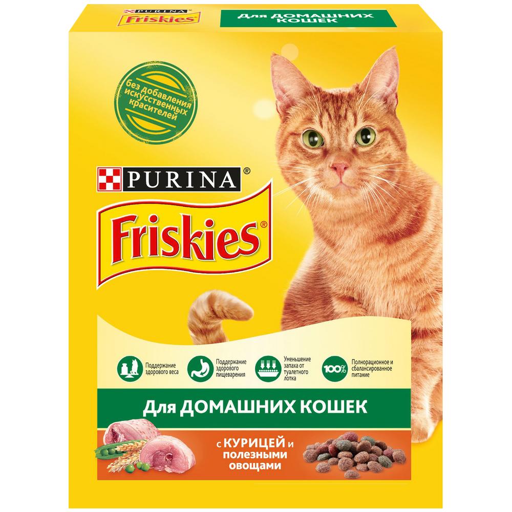 ПР0051845 Корм для кошек с курицей и полезными овощами, сух. 300 г Friskies 