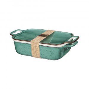 263-1099 Посуда фарфоровая БЛЮДО ДЛЯ ЗАПЕКАНИЯ С КРЫШКОЙ BRONCO "NATURE" Lefard