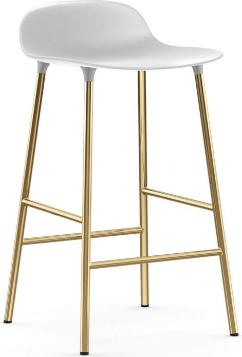 1400924 Barstool 65 cm Латунь Белый Normann Copenhagen Form