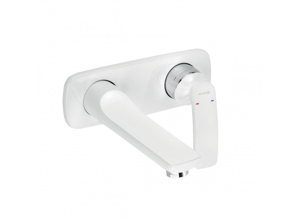 522469175 Настенный смеситель для умывальника KLUDI BALANCE белый/хром 