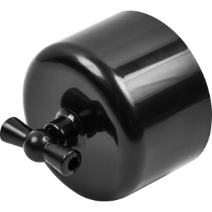 Выключатель накладной Electraline 1 клавиша цвет черный