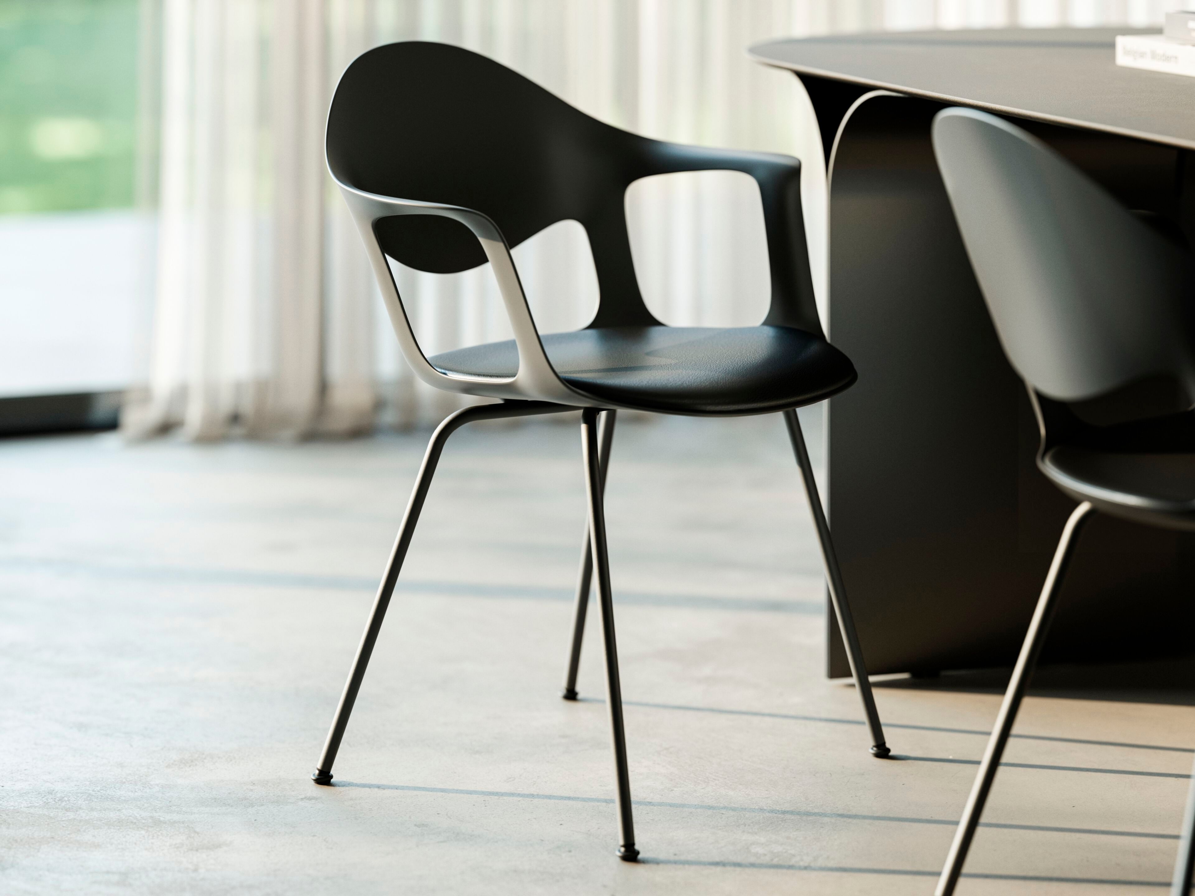 Алюминиевый стул с подлокотниками Joli SEPIA ARCH-00138525