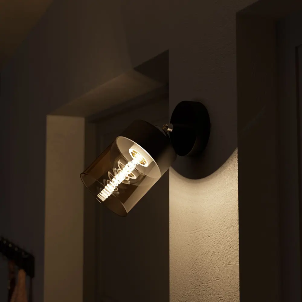 Настенный светильник KREAFORTA Vereya цвет черный STLM-2047394