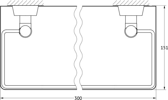 VIZ 062 Полка 2-х ярусная 30 cm FBS Vizovice - Вид №1