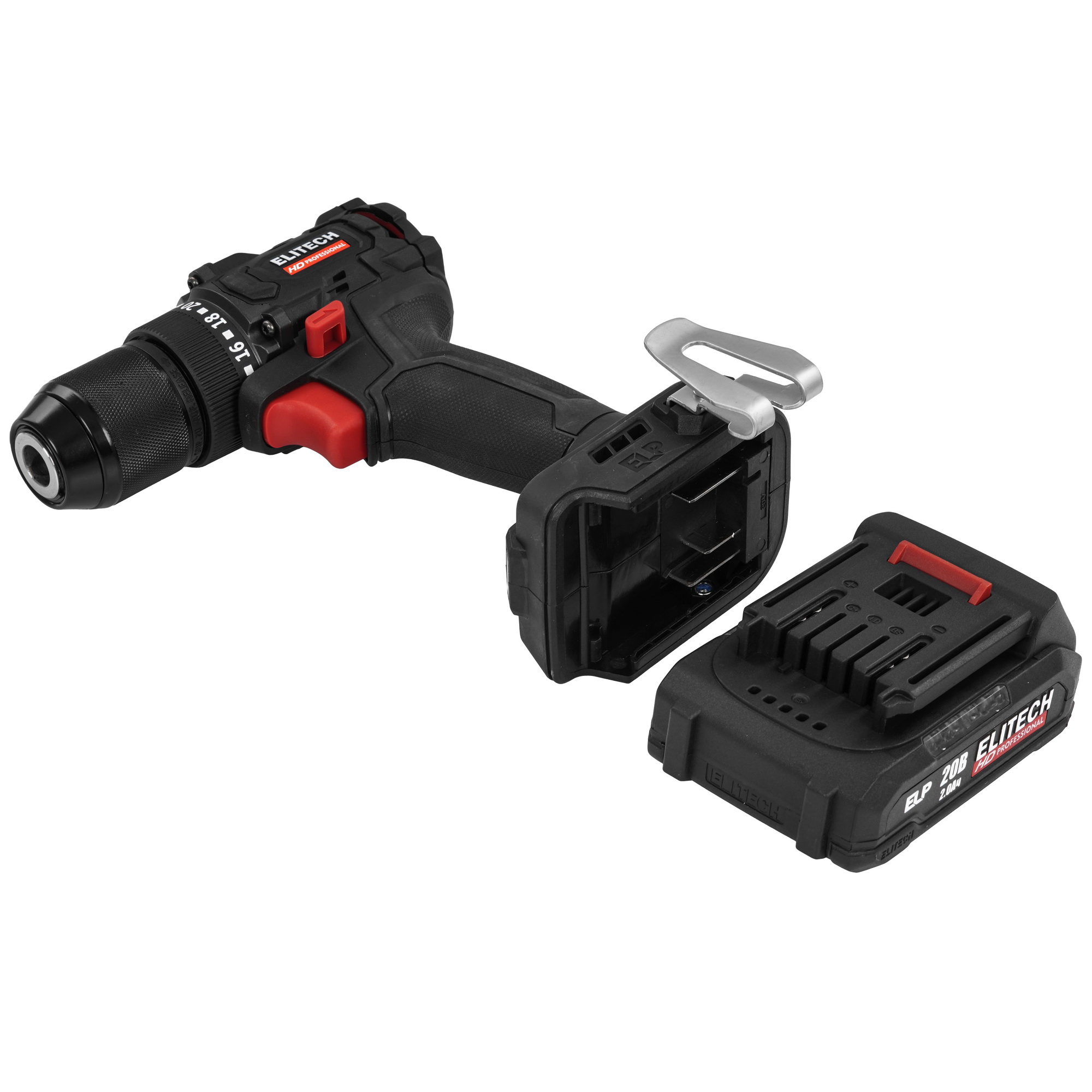 Дрель-шуруповерт ELITECH HD CD 20SL2 9130089 STDN-0114901 - Вид №5