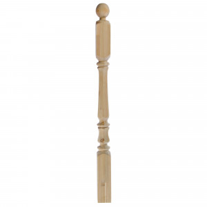 18362819 Столб лестничный гранёный 90х90х1200 мм, лиственница сорт Экстра