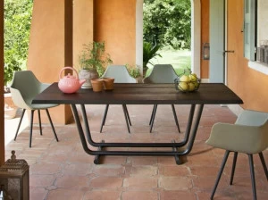 ALMA DESIGN Стол из стали и дерева Paloalto