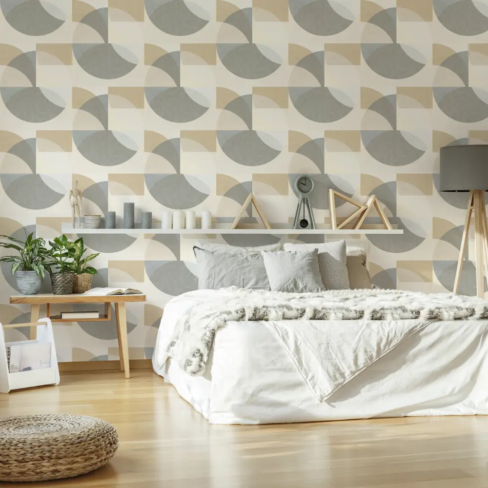 Обои флизелиновые Erismann Elle бежевые 1.06 м 12078-02 STLM-2033162 - Вид №2