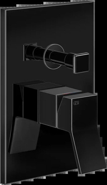 Смеситель для душа 53079 706 Gessi Rettangolo k ЧЕРНЫЙ МЕТАЛЛ PVD