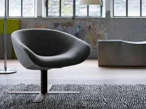 B&B Italia Вращающееся кресло из ткани Mart