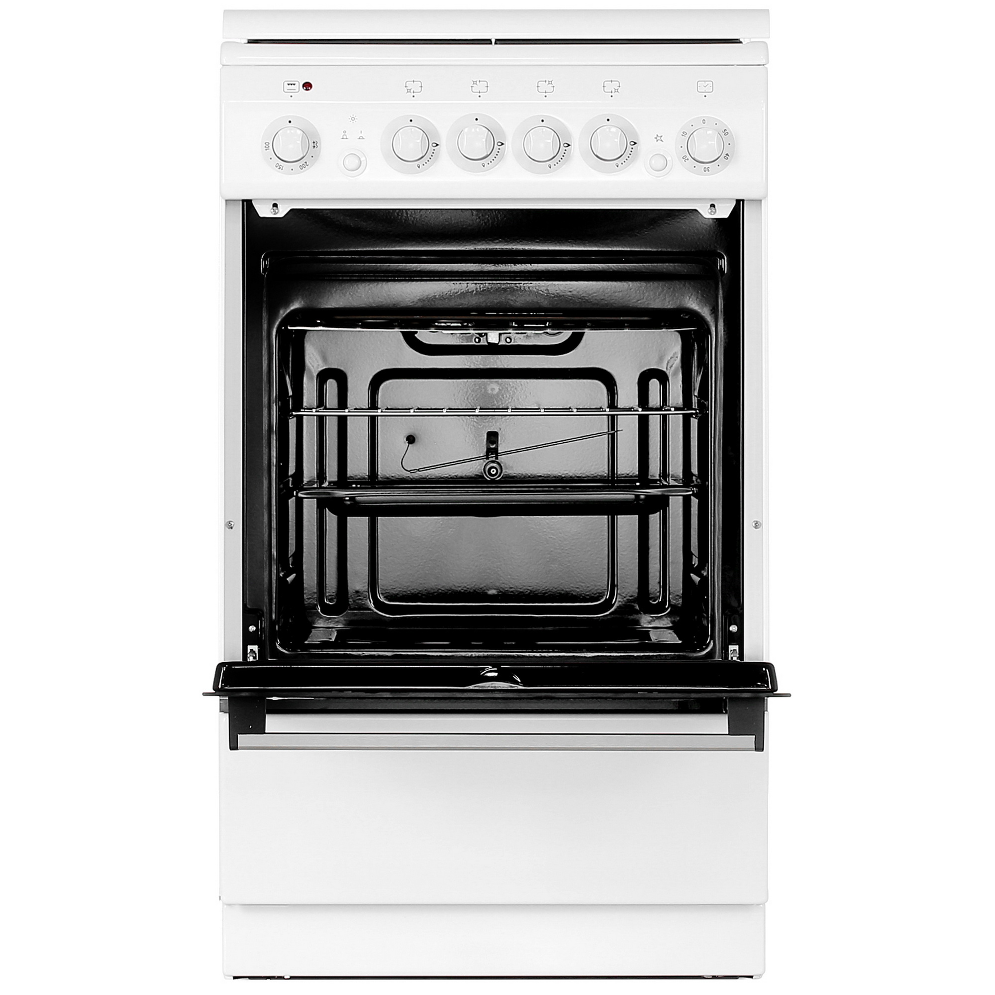 4813180 Комбинированная плита De Luxe 5040.42гэ (кр) ЧР-030 белый STDN-0105515 - Вид №6