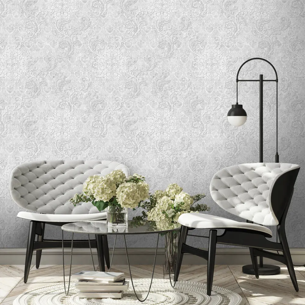 Обои флизелиновые Euro Decor Marco белые 1.06 м ED7115-00 88468846 STLM-2039074 - Вид №2