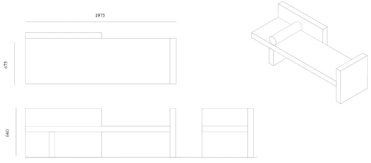 Скамья Cimento® Ducale ARCH-00063048 - Вид №3