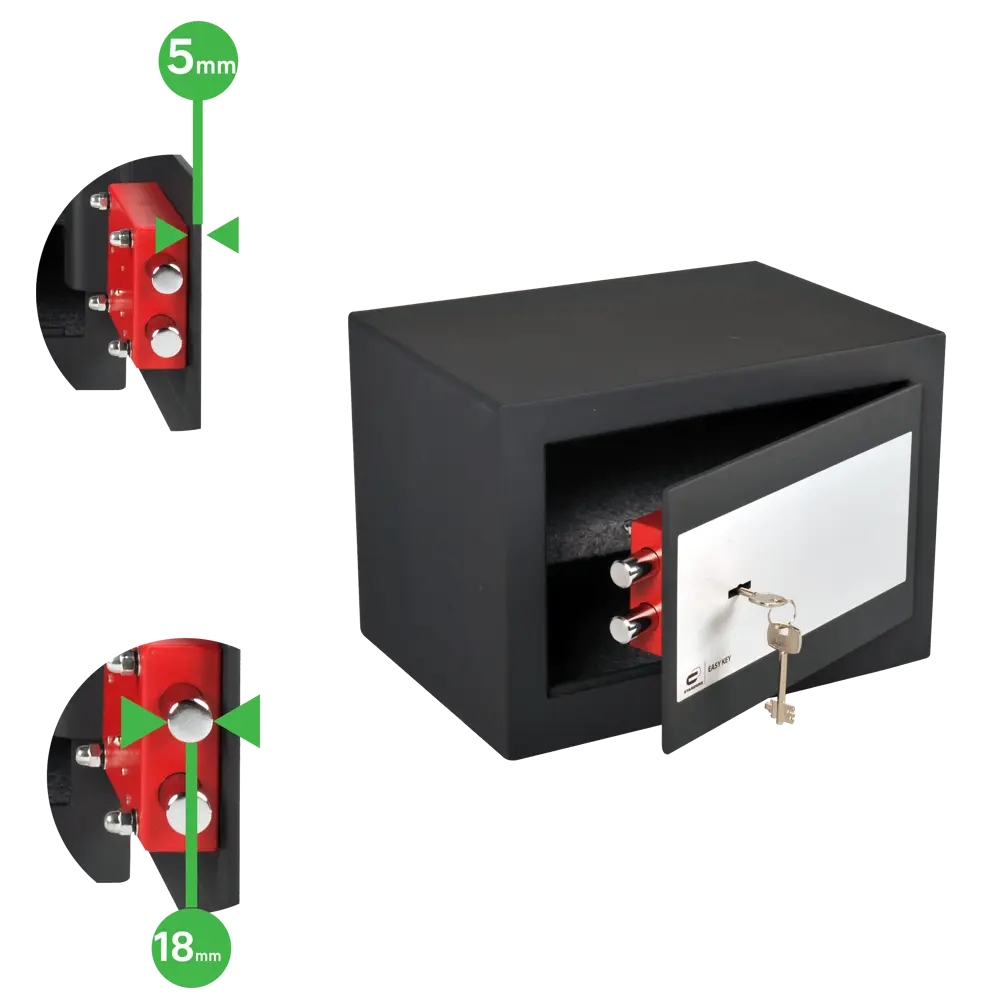 Сейф мебельный Standers N2 с ключевым замком сталь 16 л STLM-2022237 - Вид №11