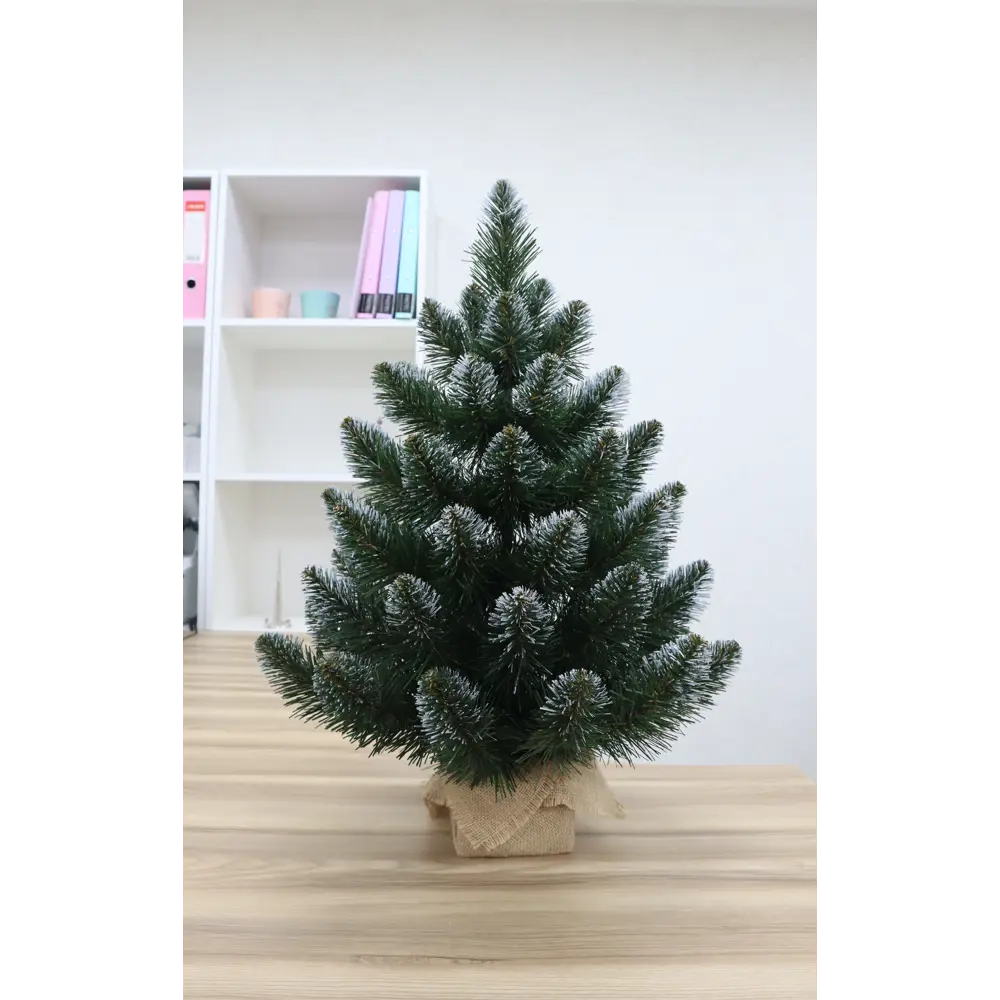 84534388 Ель искусственная Кавказская 60см с белыми кончиками STLM-1468186 НОВАЯ ЁЛКА  - Вид №5