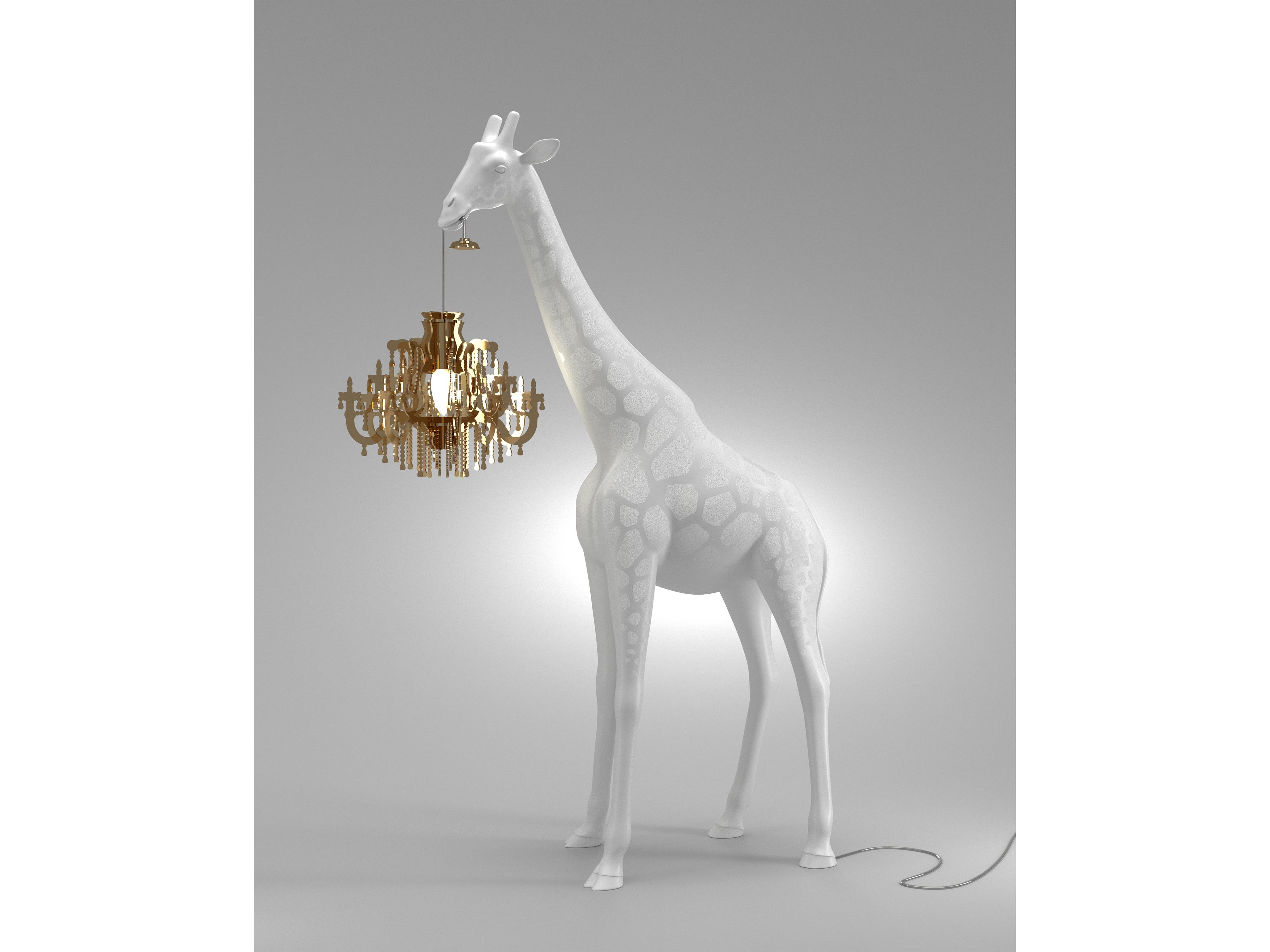 Напольная лампа из полиэтилена Qeeboo Влюбленный жираф ARCH-00033425 - Вид №4