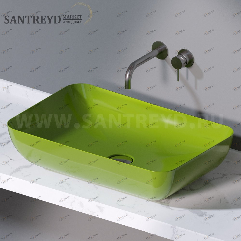 L603121 Накладная раковина на столешницу  прямоугольная A. e T. Italia ELITE AeT ITALIA