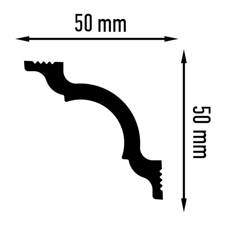 Плинтус потолочный Плинтэкс I 50/50 SC (75 шт) STSR-2077  - Вид №1