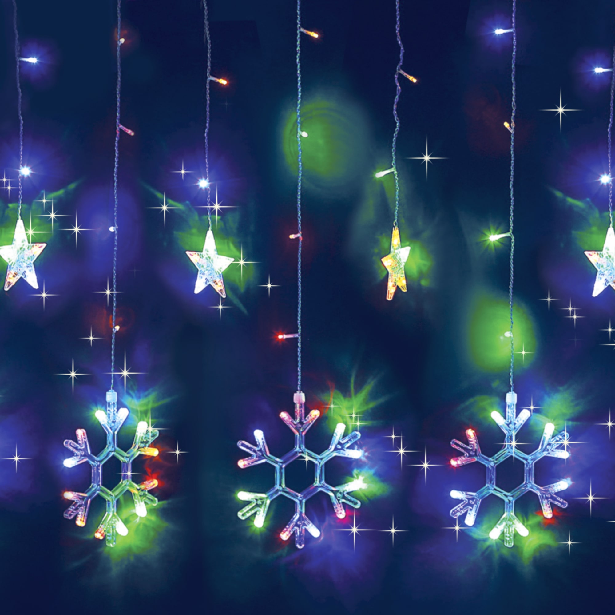 82309533 Электрогирлянда комнатная «Занавес» 2.5x1 м 150 LED мультисвет IP20 Santreyd 