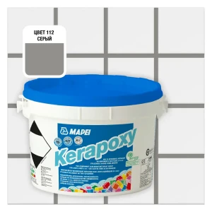 Затирка эпоксидная Mapei Kerapoxy N112 цвет серый 2 кг 82001532 STLM-2112249