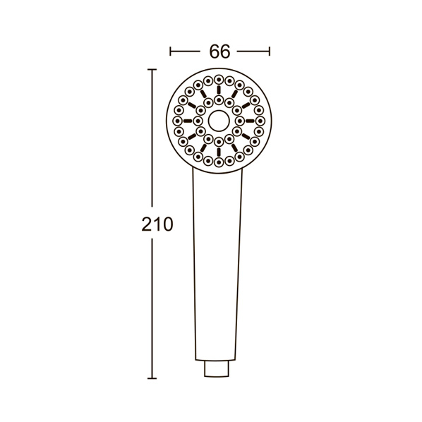 AGD 20.1126B P  Лейка для душа  ARGO kran agd201126bp - Вид №1