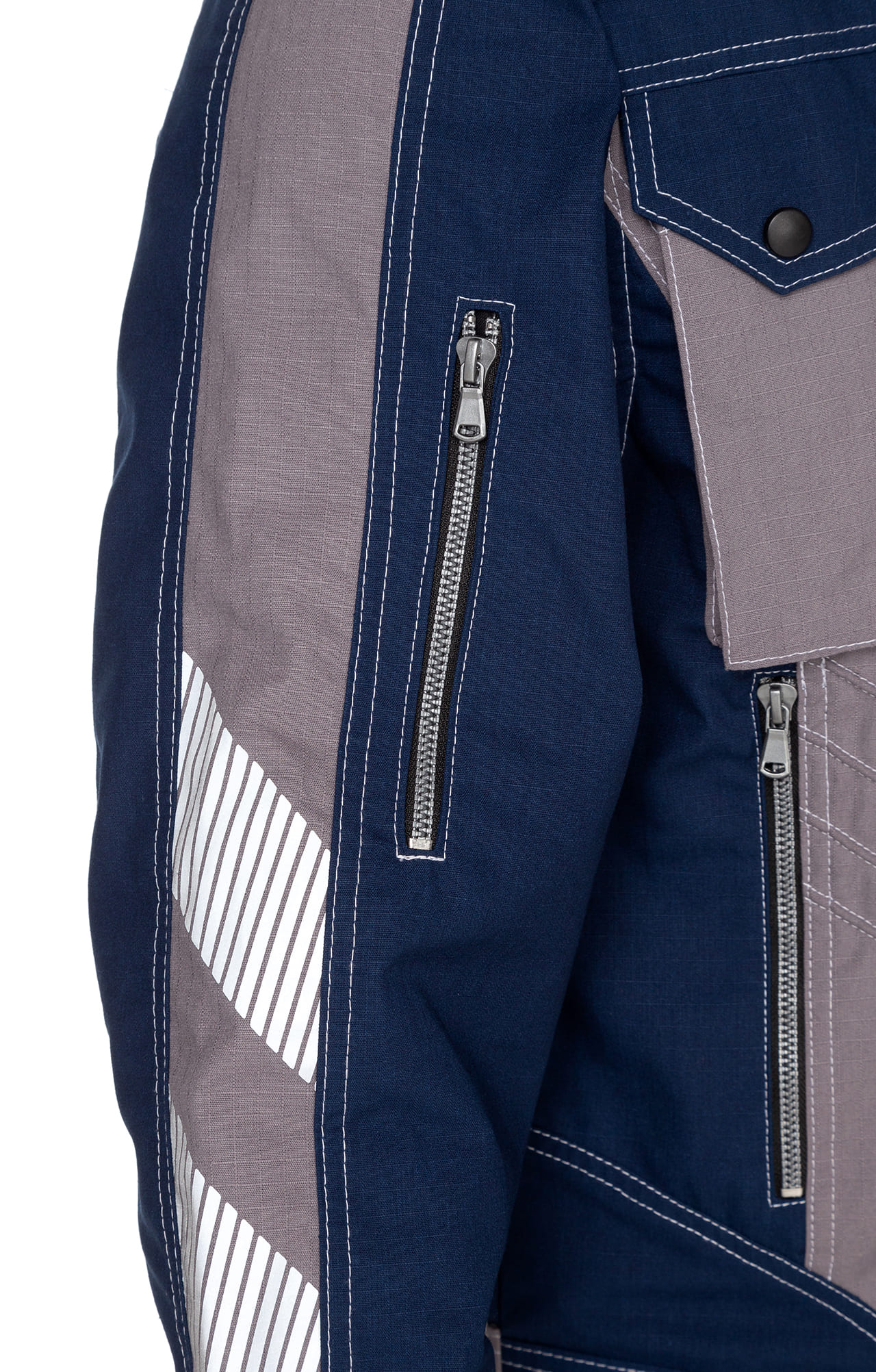 68832 Костюм "Прогресс" темно-синий с серым  Летняя спецодежда  размер 44-46/170-176  - Вид №15