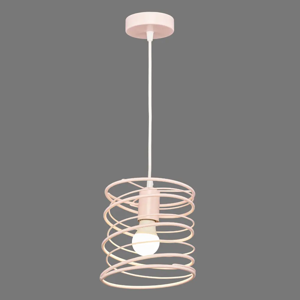 Подвесной светильник Vitaluce Торнадо 1 лампа 3м² Е27 цвет розовый STLM-2069662 - Вид №3