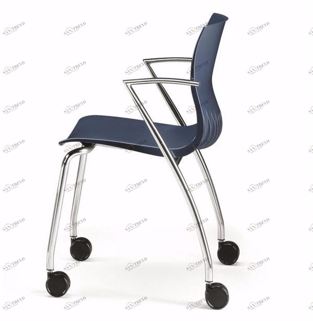 TALIN Пластиковый стул с подлокотниками на колесиках Webby sun-id-1372378