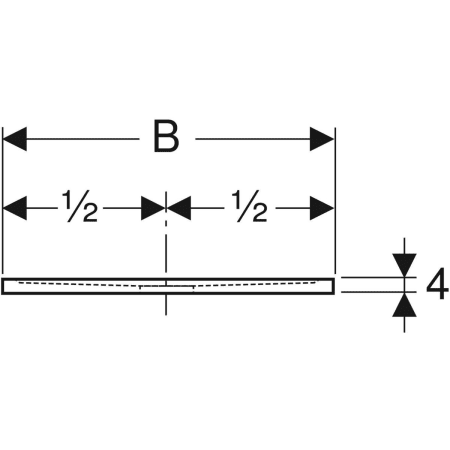 550.270.00.2 Квадратный душевой поддон Geberit Sestra Geberit  - Вид №4