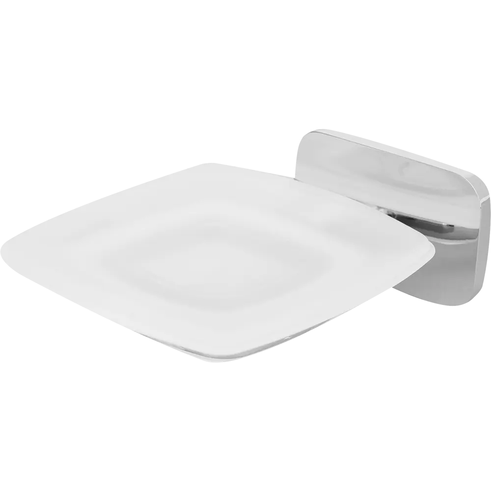 Мыльница подвесная «Kraft», стекло, цвет хром BRISSEN STLM-2202605