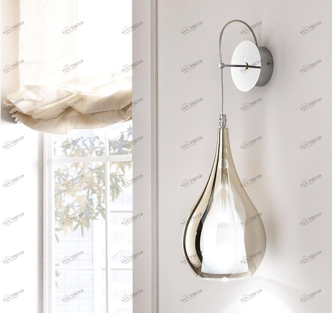 Cangini & Tucci Бра из металлизированного боросиликатного стекла Zoe Ap1301.1l