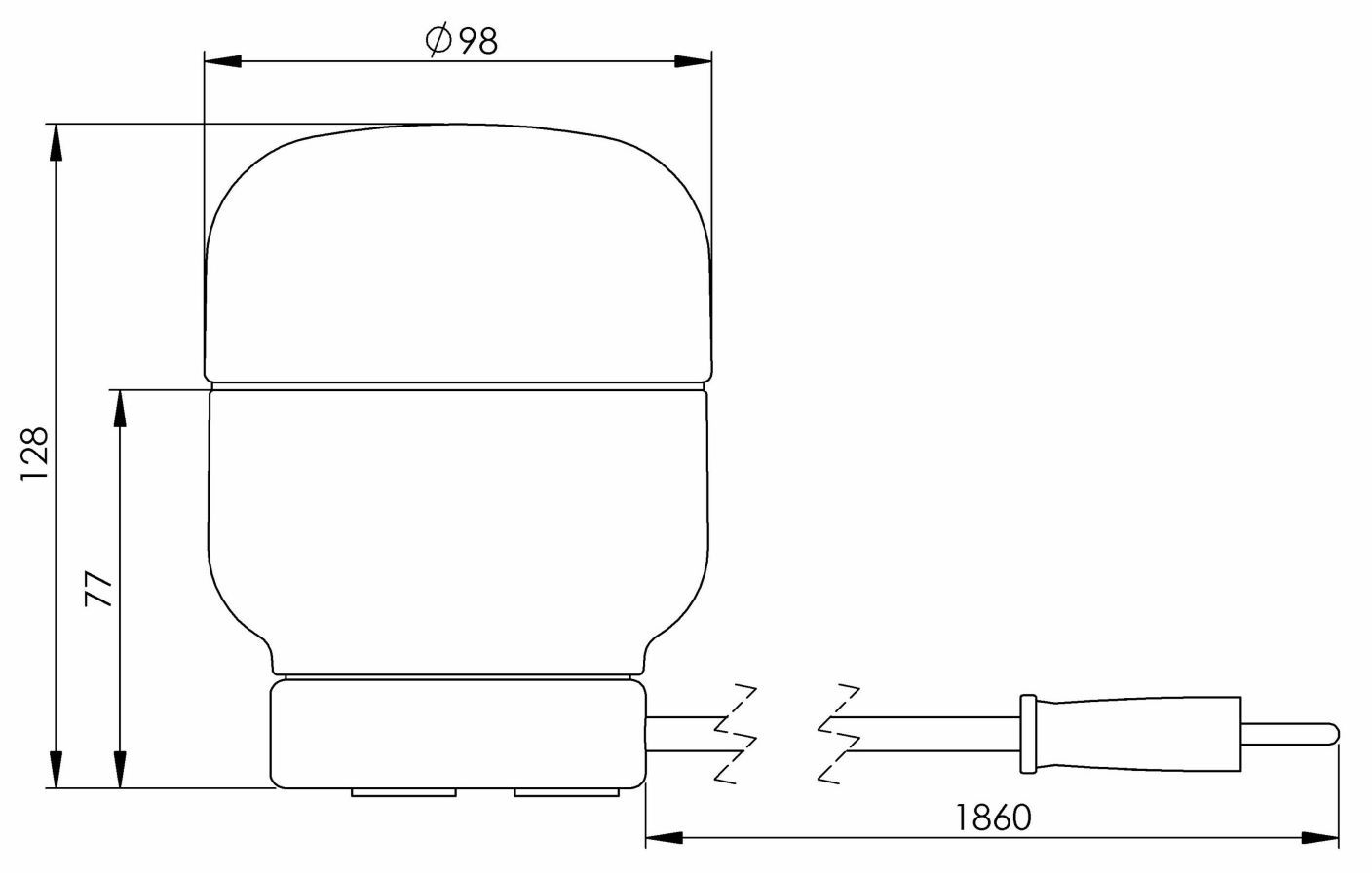 Настольная лампа из фарфора и опалового стекла Ifö Electric Ohm ARCH-00095145 - Вид №2