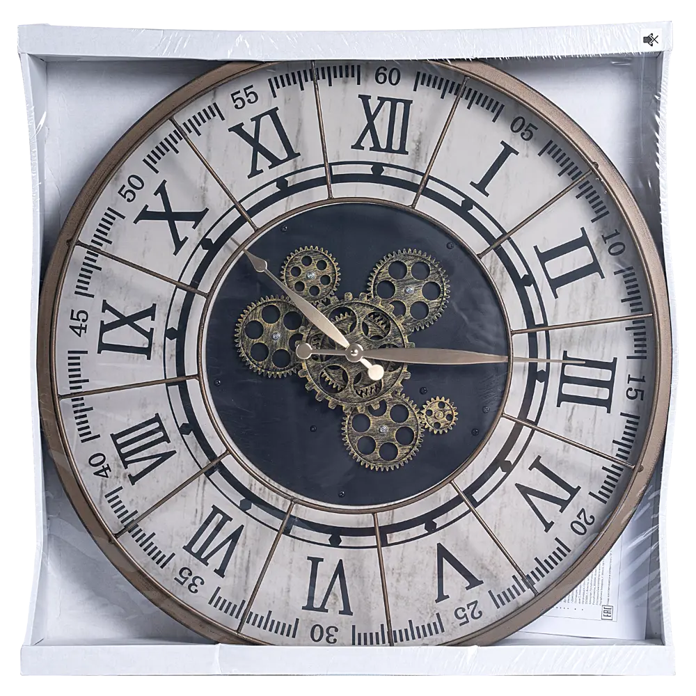 Часы настенные Dream River Рим Шестеренки круглые металл цвет бронза бесшумные ø57 см STLM-2132118 - Вид №3