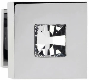 LINEA CALI' Дверная ручка из хромированной латуни с кристаллами swarovski® Reflex