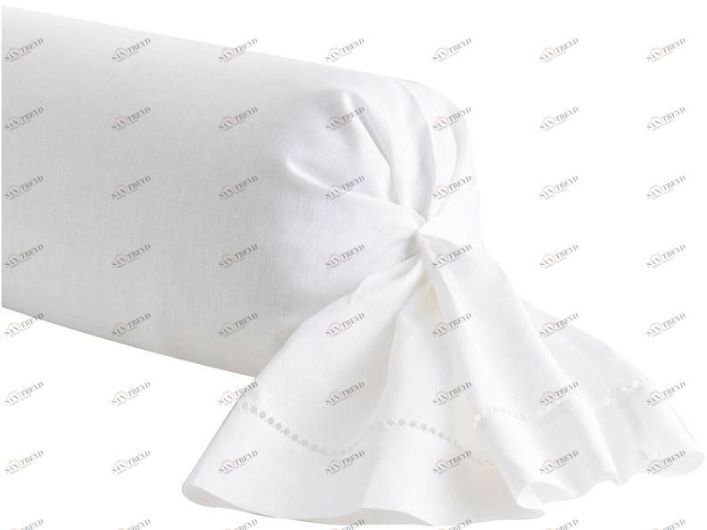 Alexandre Turpault Цилиндрическая однотонная льняная подушка Regence sun-id-1447884