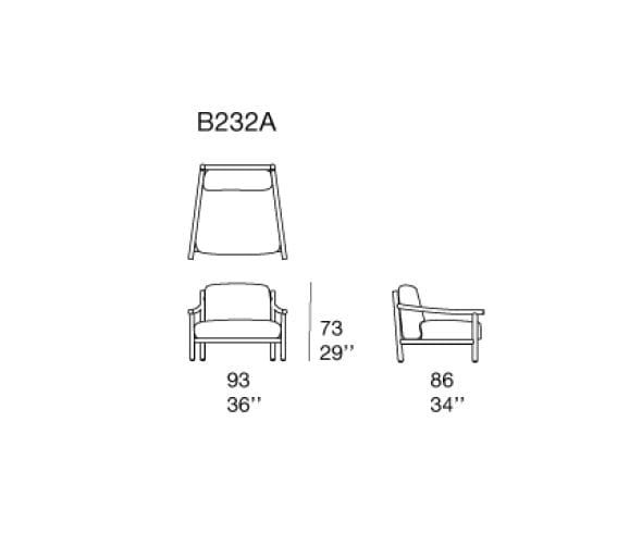 Тканевое садовое кресло Paola Lenti Kyo ARCH-00086348 - Вид №3