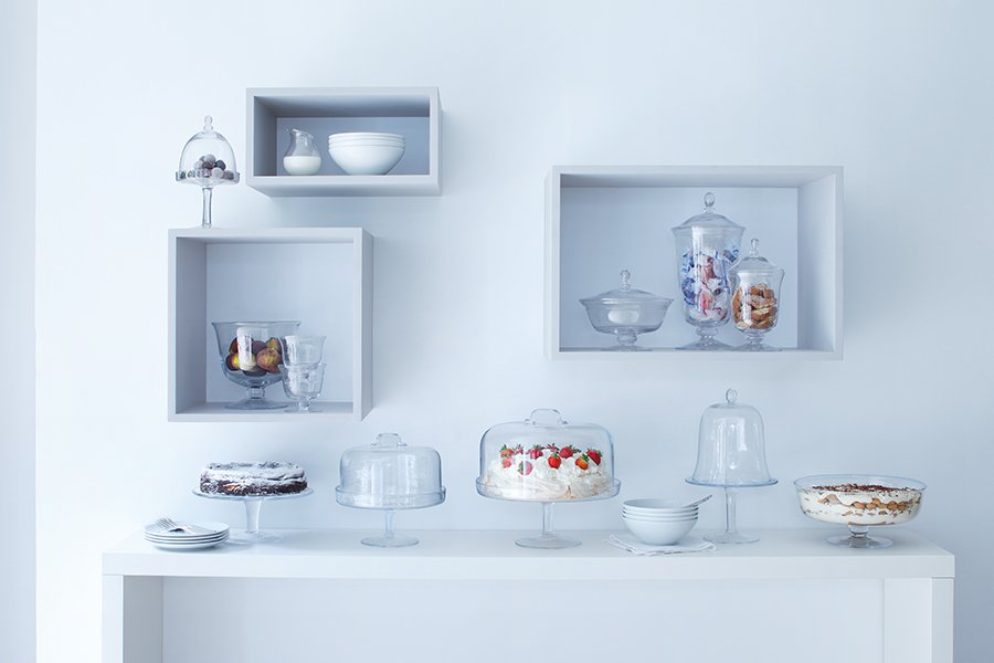 Подставка для торта с крышкой 34.5 см прозрачная Serve LSA INTERNATIONAL  00-3870128 Прозрачный  - Вид №3