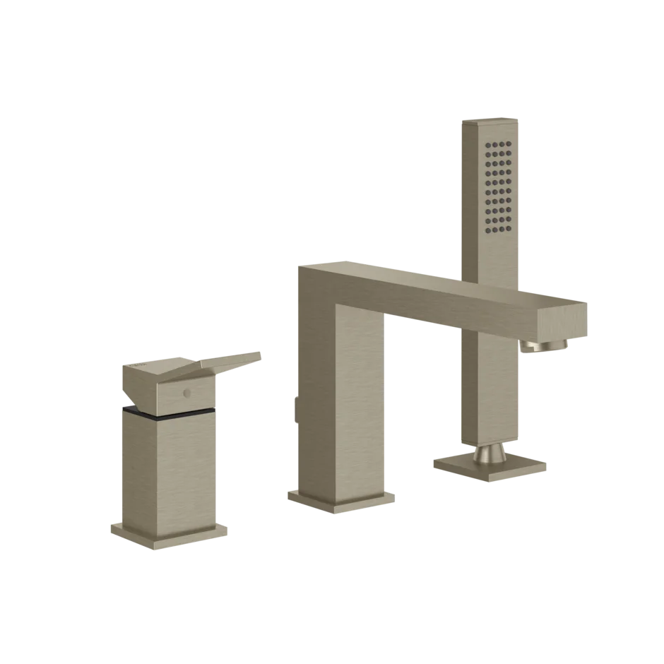 Смеситель для ванны-смеситель для душа 53037 149 Gessi Rettangolo k МАТОВЫЙ НИКЕЛЬ FINOX 53037149