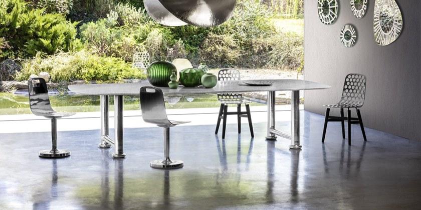 Gervasoni Вращающийся стул из алюминия Next / spin sun-id-1391167 - Вид №2