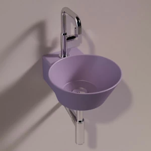 WA05PRUGNAMATT Подвесная раковина настенная круглая Simas