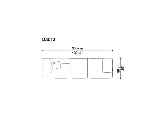 3-местный тканевый диван с полуостровом B&B Italia док ARCH-00061121 - Вид №47