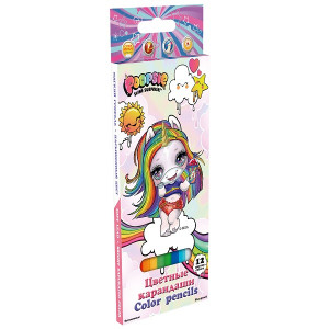 PSHB-US1-1P-12 Poopsie Карандаши цветные, 12 шт Poopsie Surprise Unicorn