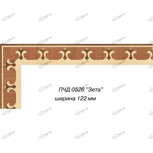 Художественный паркет Da Vinci Паркетный Бордюр 26-066 Орех Европейский (Грецкий) Селект (Гладкая) х мм 26011066